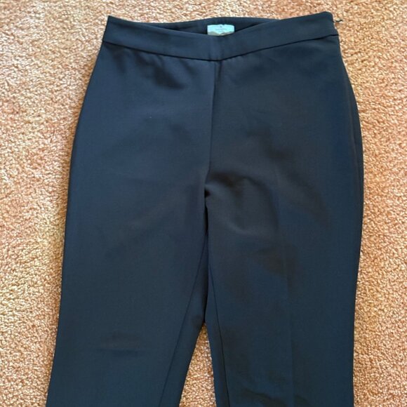 NWOT Kate Spade New York Side Zip Ankle Ponte Pants Size 4 Black Stretch - Picture 4 of 14